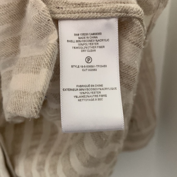 Joie long-sleeves striped woven button-down , sz L - Picture 4 of 4